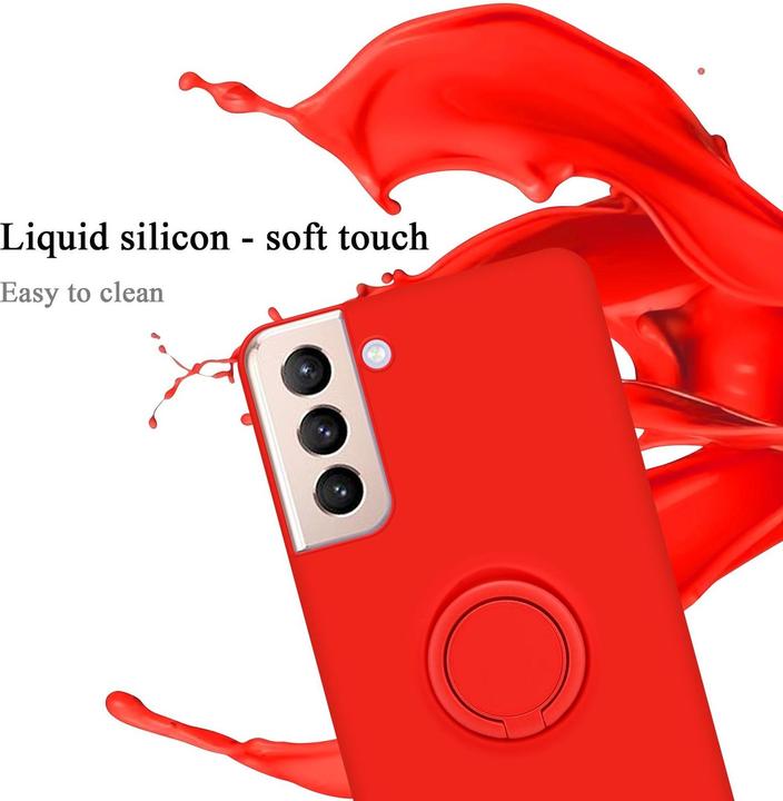 Produktbild Cadorabo HülleTPU im Liquid Schutz Case Silikon Design mit Ring (Samsung Galaxy S24+)