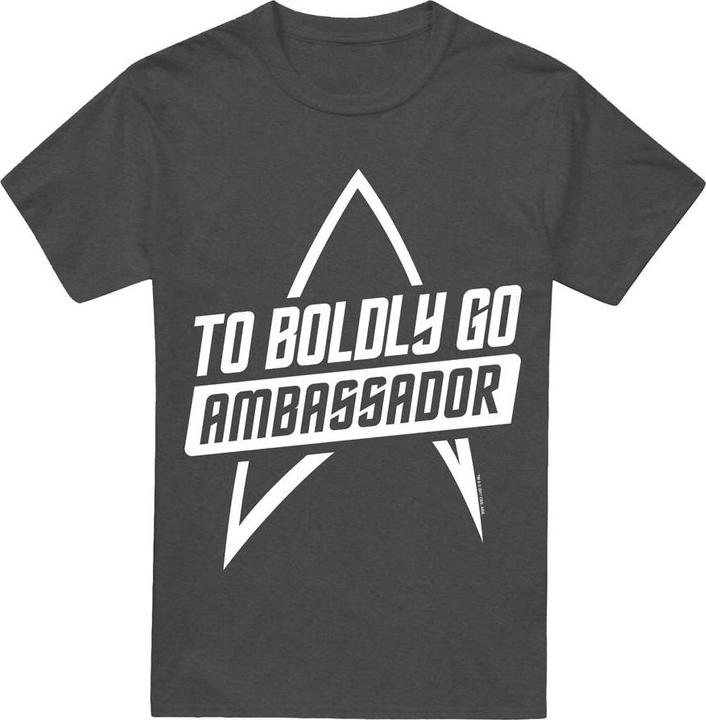 Actual product image Unisex Adult To Boldly Go T-Shirt (XXL)