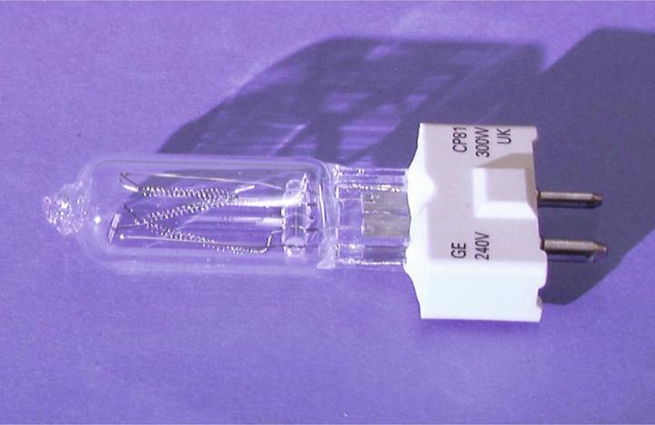 Actual product image GE CP81 FSK 240V/300W GY-9.5 150h 3200K