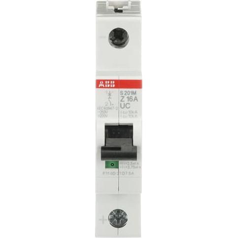 Thumbnail - ABB, Schutzschalter, LS S201M-Z16UC Sicherungsautomat Z-Char., 10kA, 16A, 1P