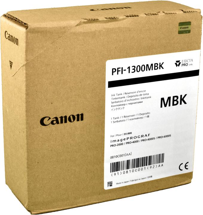 Produktbild Canon Tinte Large Format matte black Orig.Nr. PFI-1300MBK (MBK)