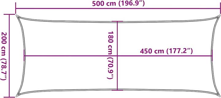 Produktbild vidaXL Sonnensegel (300 x 450 cm)