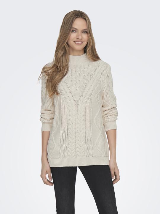 Immagine prodotto Only Maglione a collo alto in maglia a cavi (S)