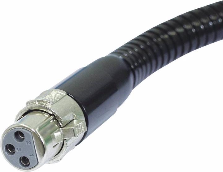 Produktbild Omnitronic Schwanenhals schwarz XLR/XLR, 47cm