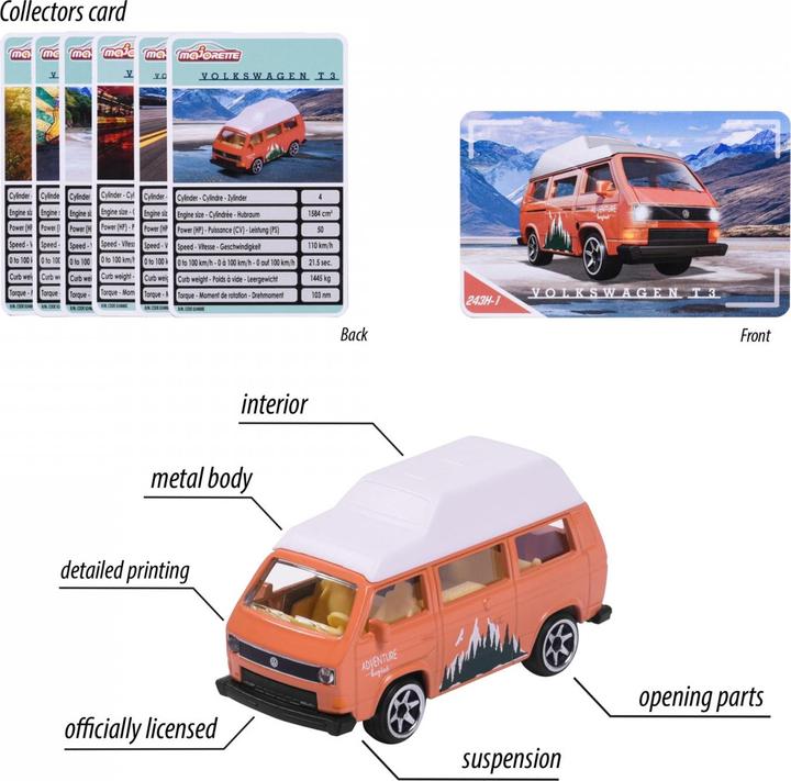 Produktbild Majorette VW The Originals Premium Cars, 6-sort.