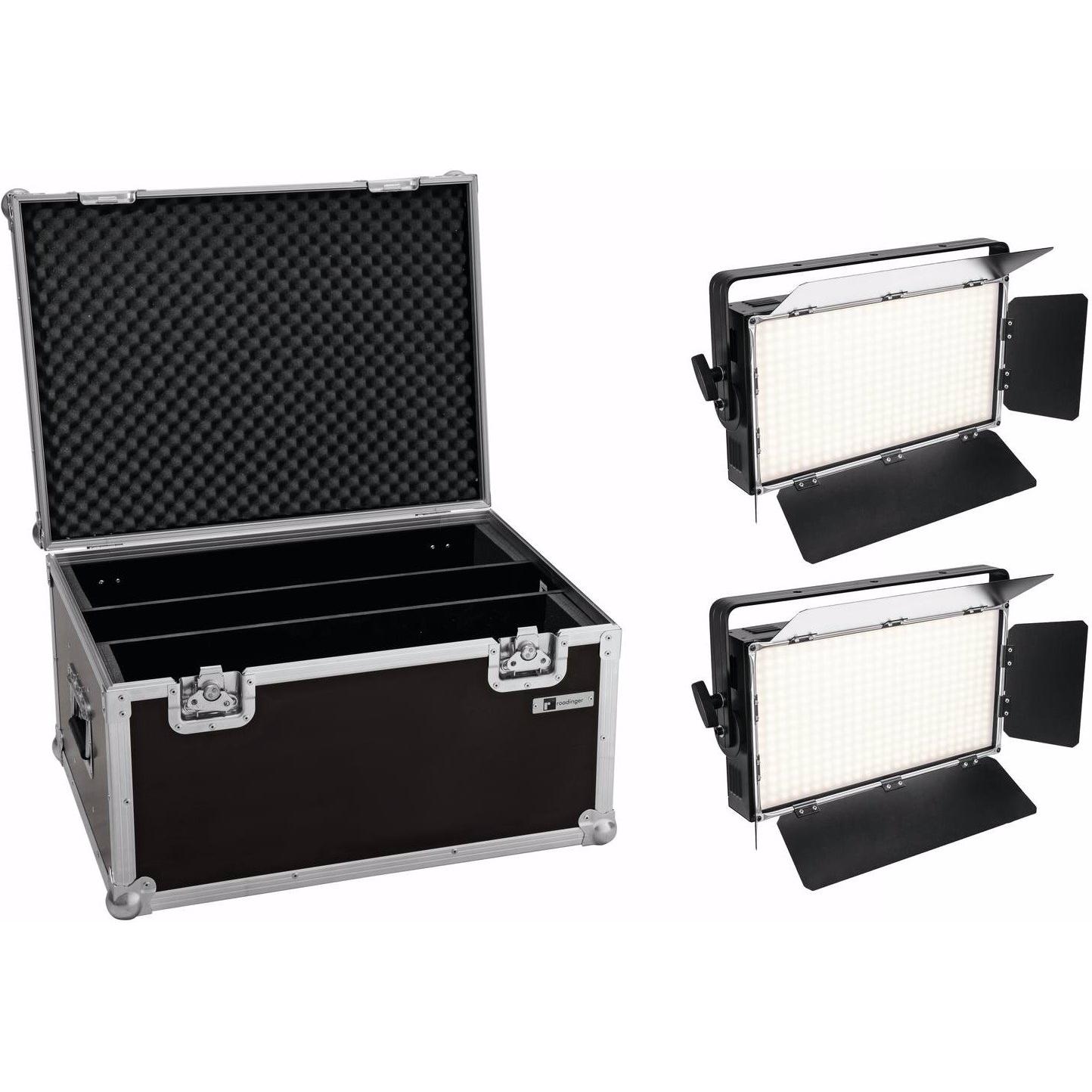 Eurolite Set 2x LED PLL-360 3200K Panel + Case - kaufen bei Digitec