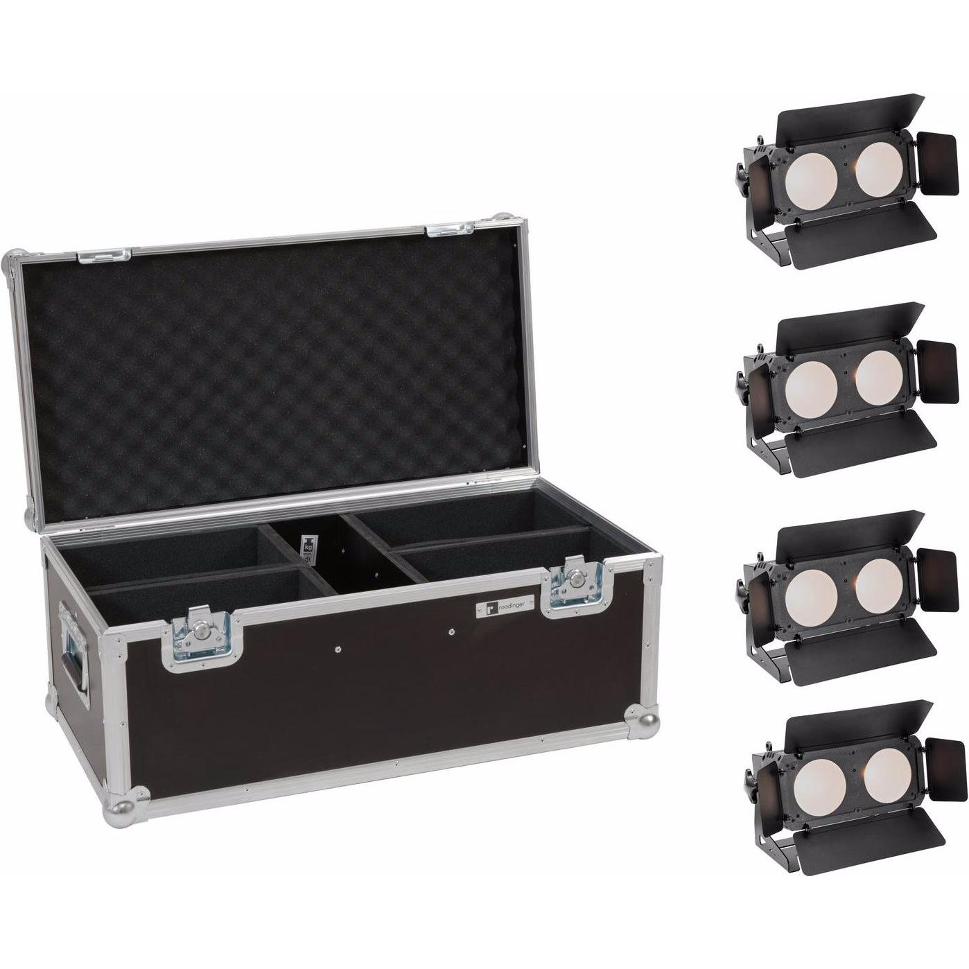 Eurolite Set 4x LED CBB-2 WW/CW Fairlight + Case, Licht Set