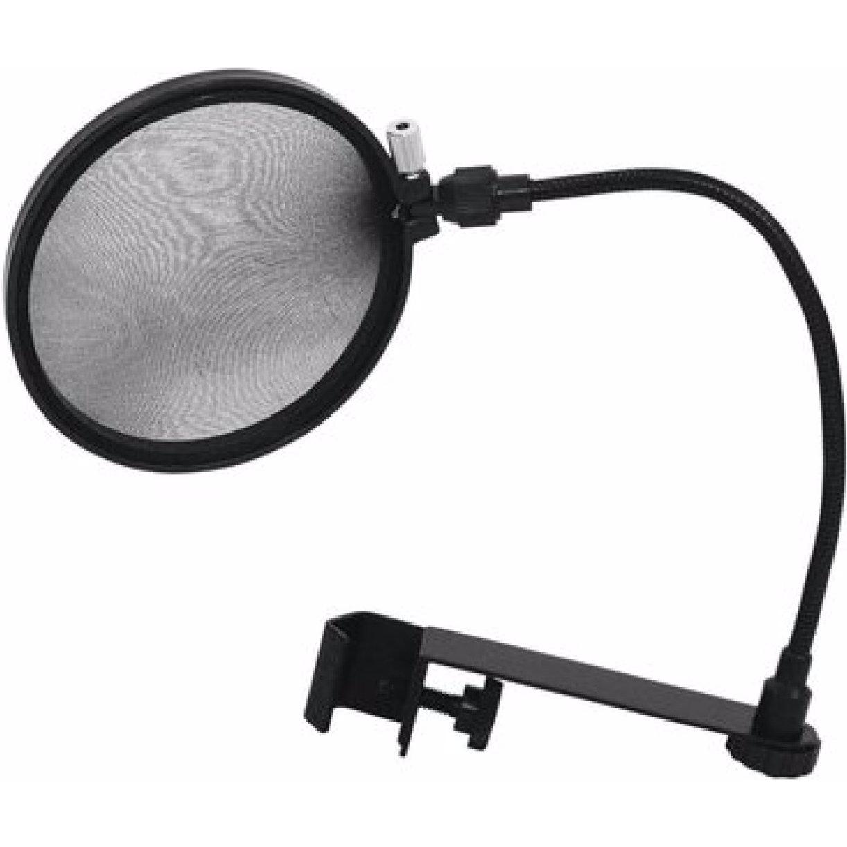 Omnitronic Mikrofon-Popfilter schwarz, Mikrofon Popschutz