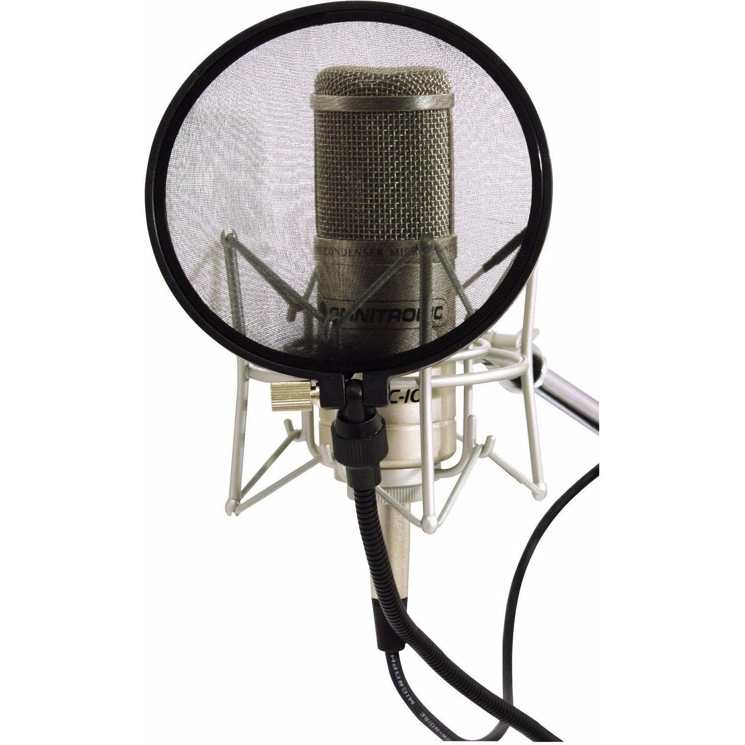 Thumbnail - Omnitronic Mikrofon-Popfilter schwarz, Mikrofon Popschutz