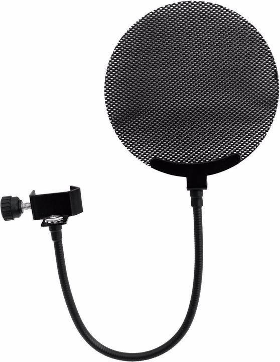 Omnitronic Filtro pop per microfono, metallo nero