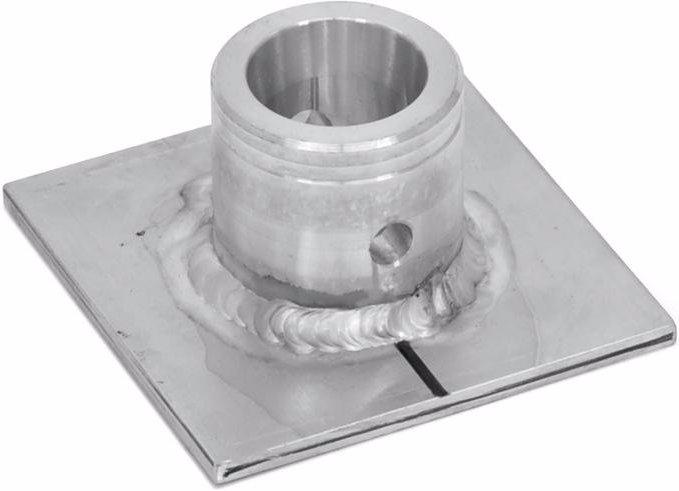 Actual product image Alutruss SINGLELOCK base plate SBP (angular)