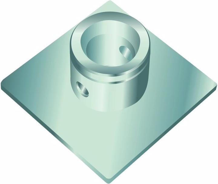 Actual product image Alutruss SINGLELOCK base plate SBP (angular)