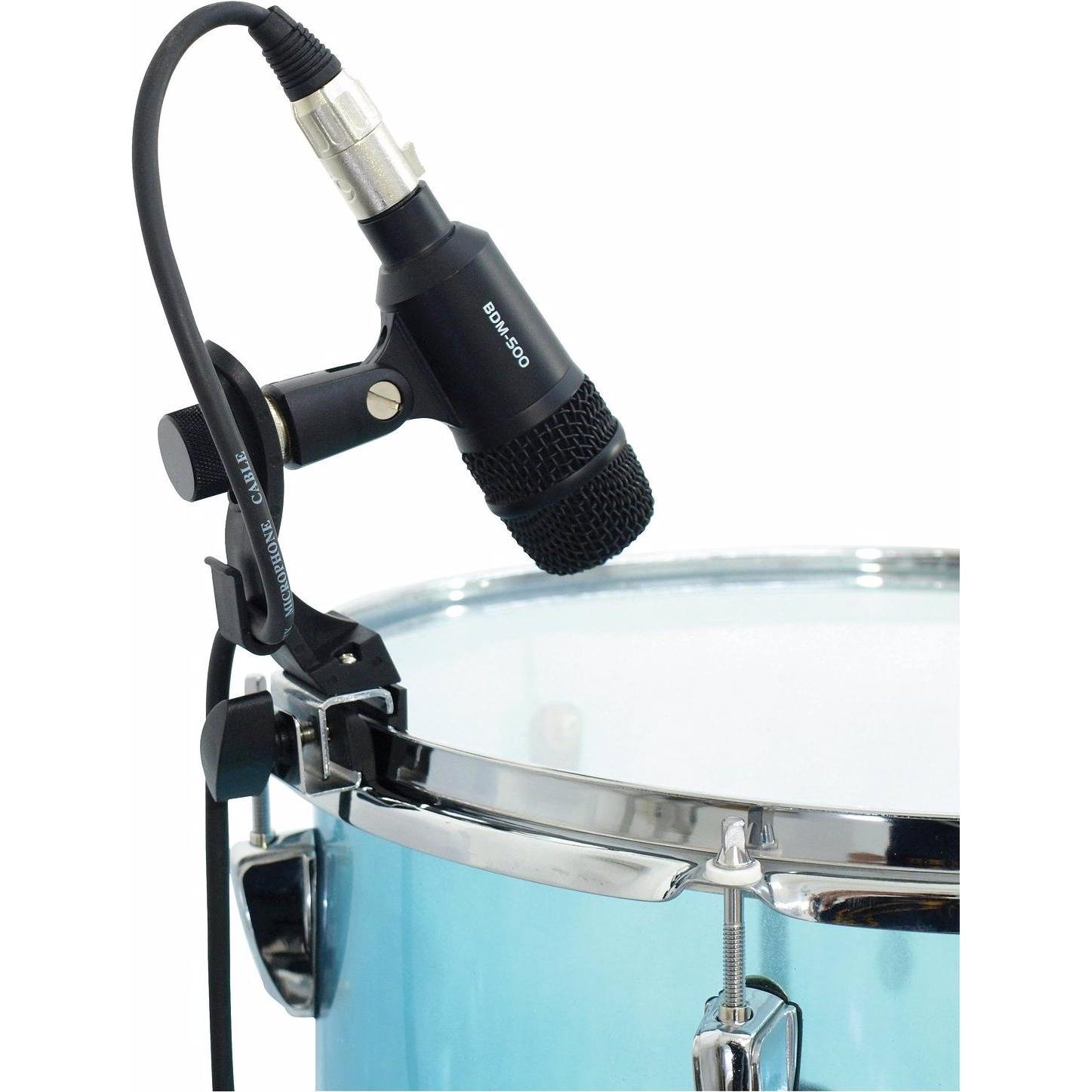 Omnitronic Supporto per microfono MDP-1 per tamburi, Supporto antivibrazione microfono