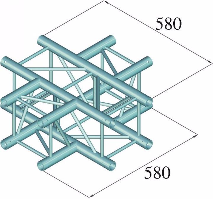 Actual product image Alutruss DECOLOCK DQ4-SPAC41 4-way cross sw