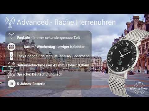 Produktbild Conrad Components Master Time Funk Advanced Herrenuhr (Funkuhr, 42 mm)