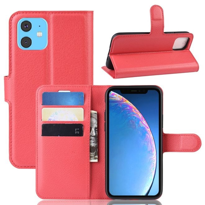 Image du produit MU Classic Série de couvertures de livre en cuir Litchi (Apple iPhone 11)