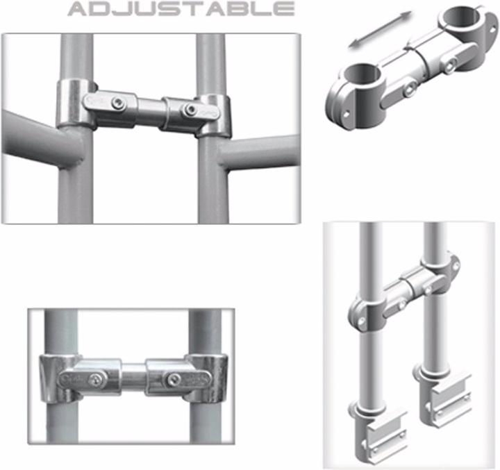 Guil TMQ-02/440 Bühnengeländer 188cm Aluminiumversion sw