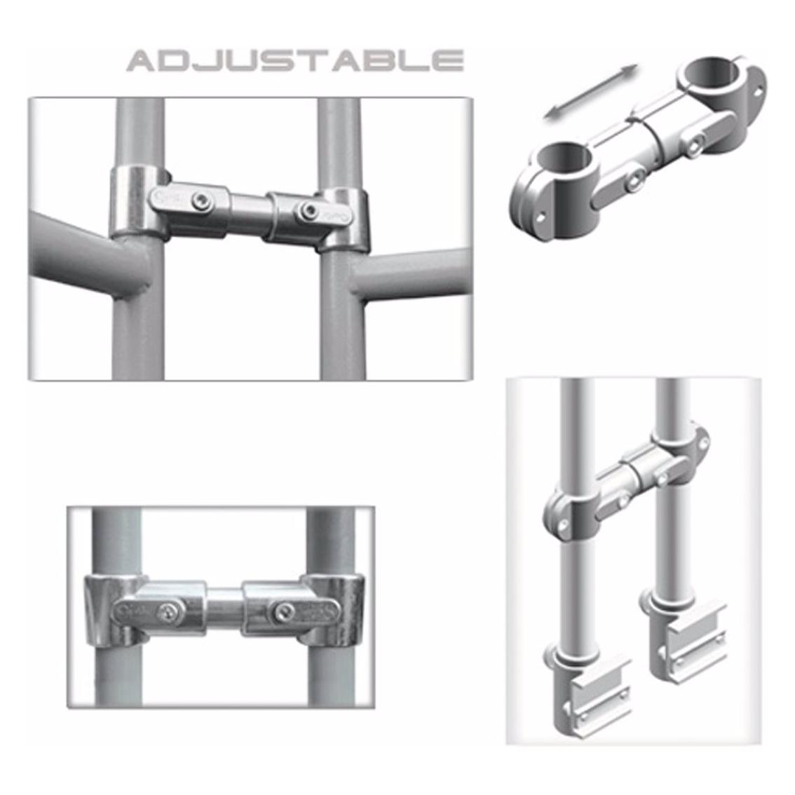 Guil TMQ-02/440 Rampe de scène 188cm version aluminium sw, Technique d'éclairage : montage, Argent