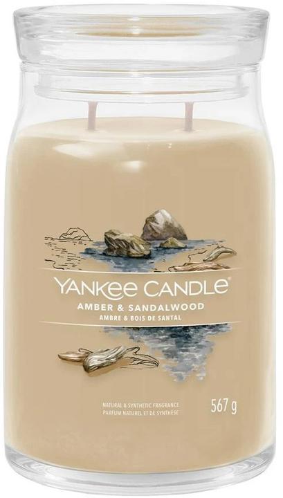 Actual product image Yankee Candle Amber & Sandalwood Signature Large Jar Scented Candle