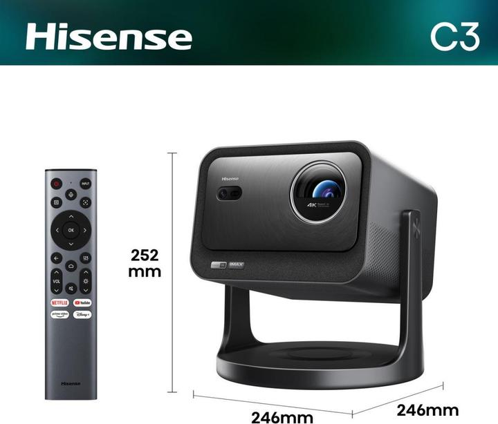 Image du produit Hisense C3 (4K, 2500 lm, 1.3:1)