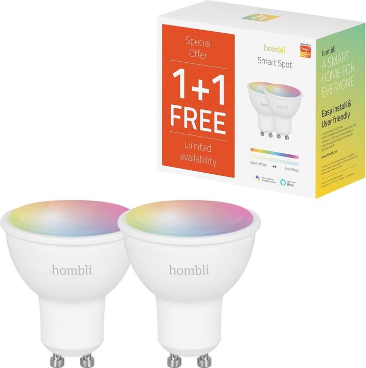 Produktbild Hombli Smart Spot (GU10, 4.50 W, 380 lm, 2 x, F)