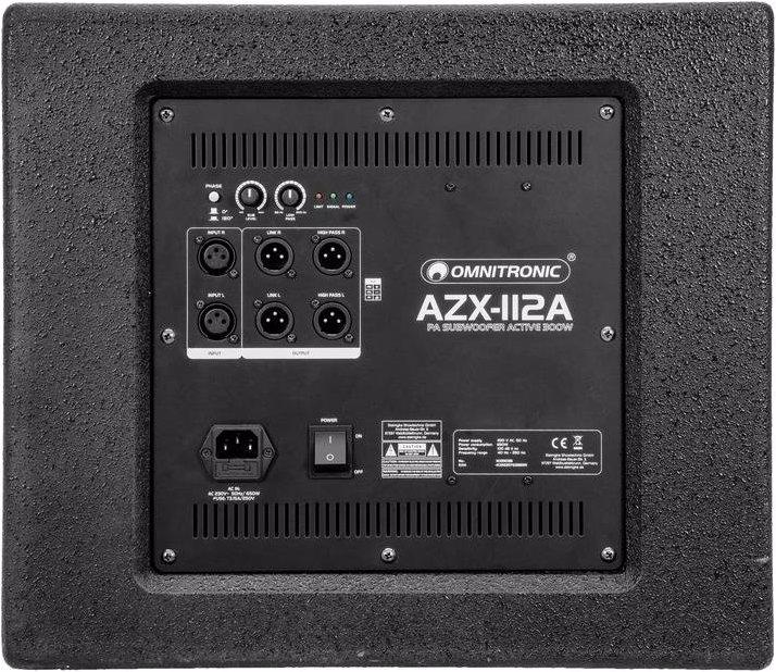 Produktbild Omnitronic AZX-112A PA-Subwoofer aktiv 300W (Aktiv, 1x 300 W)