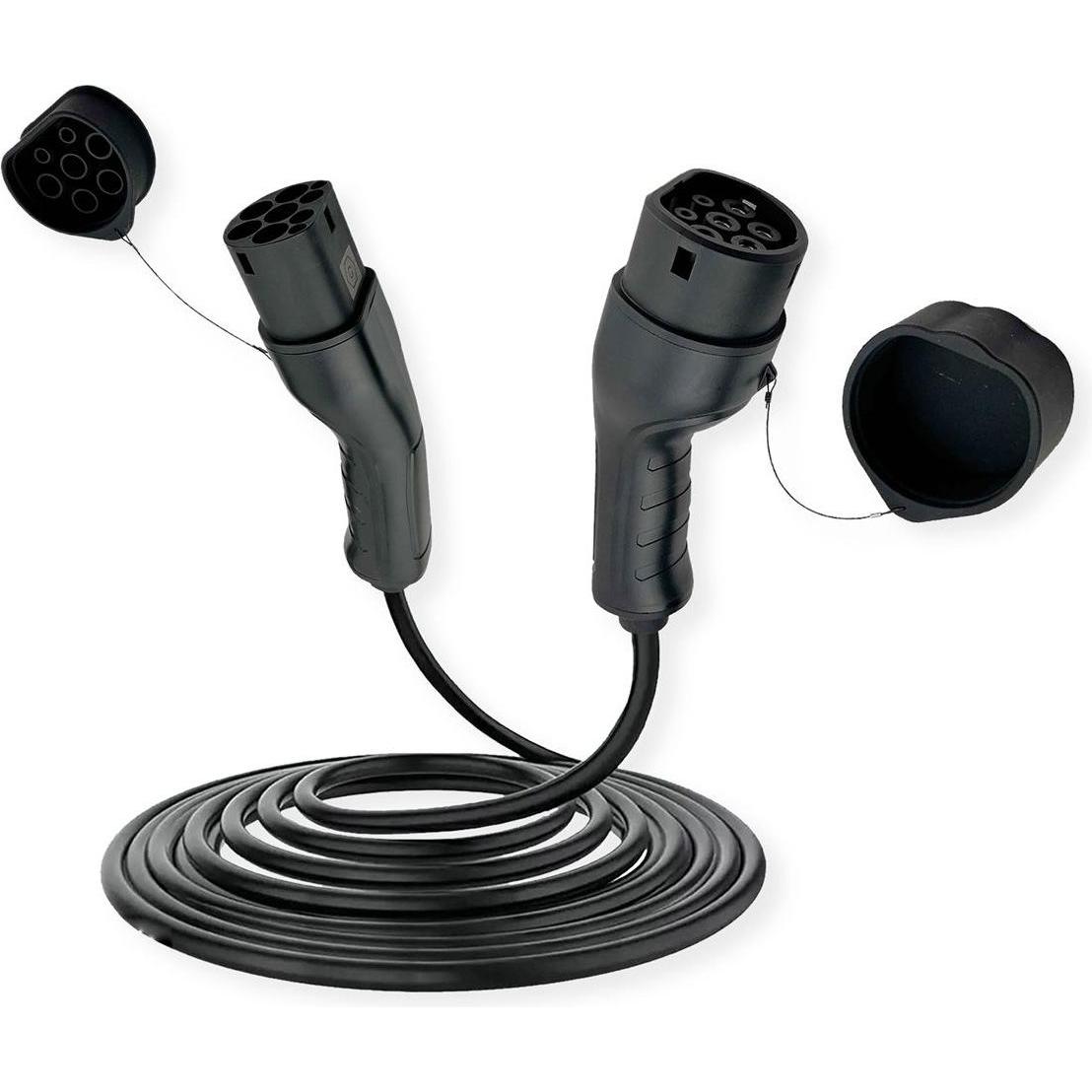 Roline, Cavo di ricarica per auto elettrica, 19.08.0005 (Tipo 2, 7.40 kW, 32 A, 5 m)