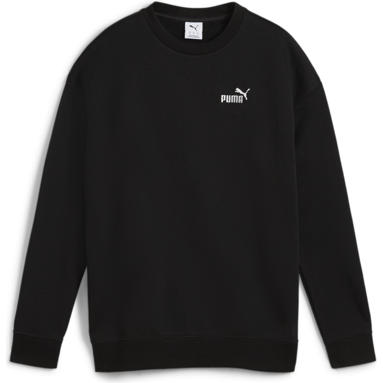Puma, Damen, Pullover, ESS Small No. 1 Logo Relaxed Crew TR, Schwarz, (XL)