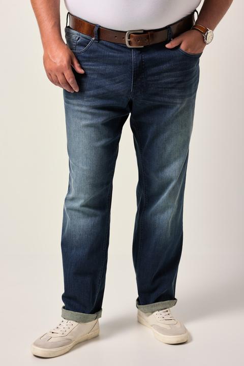 Image du produit Men+ Jean ventre confort. Taille élastique. Coupe Tapered Loose Fit, 5 poches - jusqu'au 74 (58)