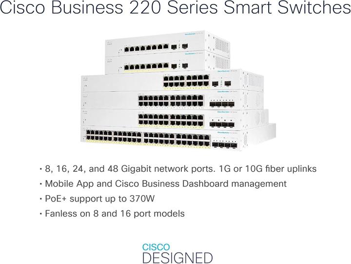 Actual product image Cisco Switch CBS220-48T-4G 52 port