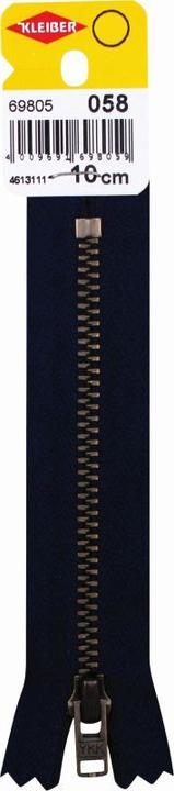 Produktbild Kleiber Reiáverschluss, Metall, L„nge: 100 mm, marine (10 cm)