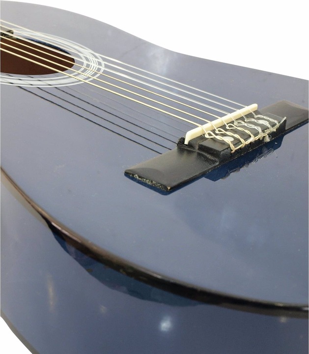 Actual product image Dimavery AC-303 classical guitar 1/2, blue (Acoustic guitar)
