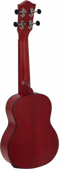 Image du produit Dimavery UK-100 Ukulélé soprano, rouge flammé (Soprano, Soprano)