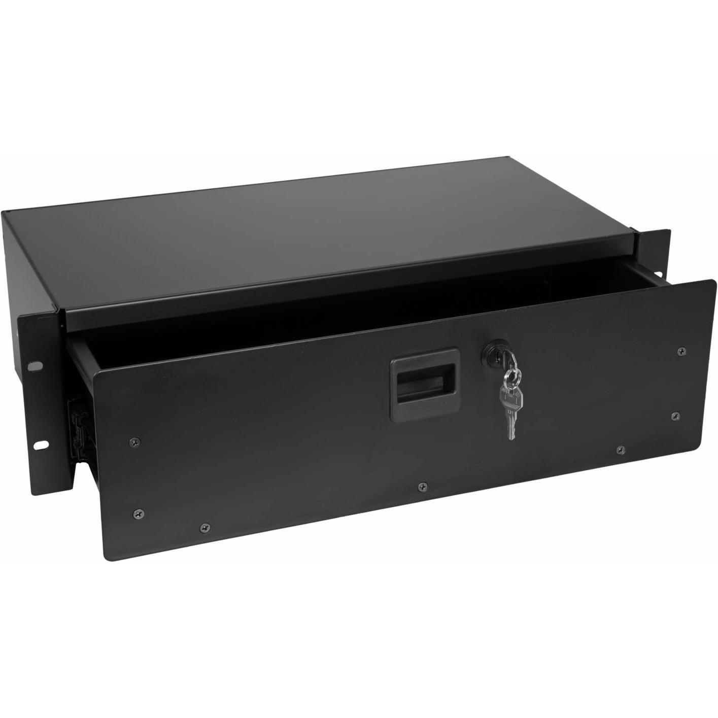 Omnitronic Rackschublade SN-3 Rackschublade mit Schloss 3HE (Zubehör), Audio Racks + Cases