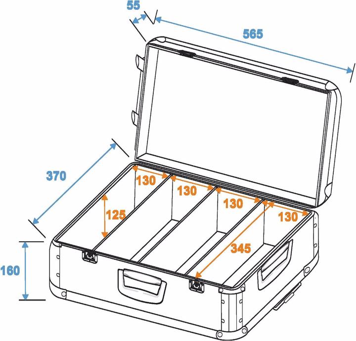 Immagine prodotto Roadinger CD Case nero 120 CD con carrello (Universale)