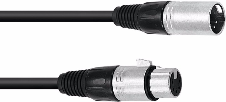 Actual product image Omnitronic XLR cable 5pin 5m sw (5 m, XLR)