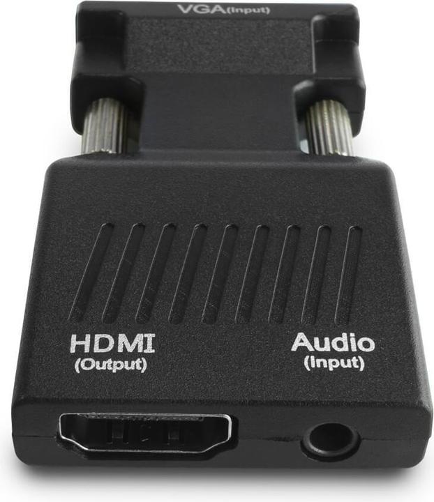 Produktbild Savio Adapter AV D-Sub (VGA) - HDMI + USB-A + 3,5 mm schwarze Klinke (CL-145)