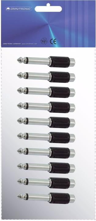 Produktbild Omnitronic Adapter Cinch(F)/Klinke(M) 10x