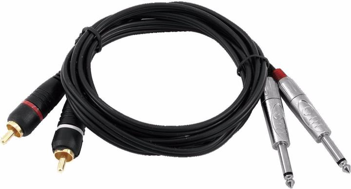 Produktbild Omnitronic Adapterkabel 2xKlinke/2xCinch 6m sw (6 m)