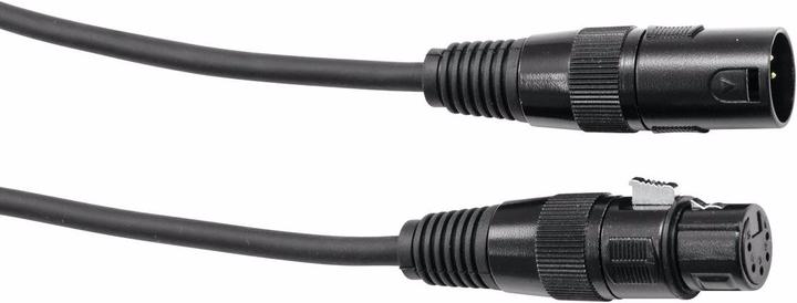 Eurolite Câble DMX XLR 5 pôles 1m sw (1 m, Câbles XLR)