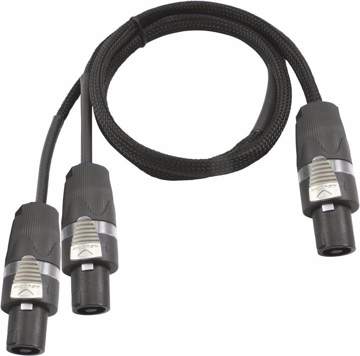 Actual product image Sommer Cable Adapter cable Speakon/2xSpeakon 1m sw (1 m)