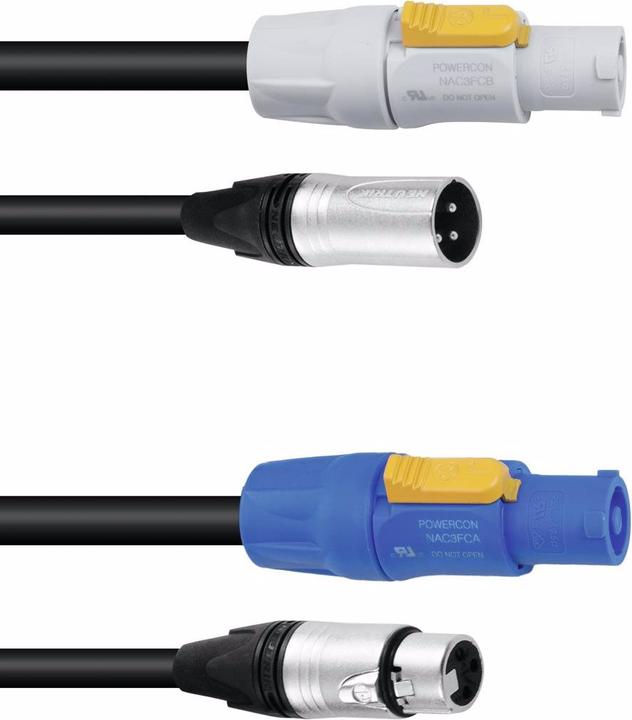 Image du produit Psso Câble combiné DMX PowerCon/XLR 3m (3 m)