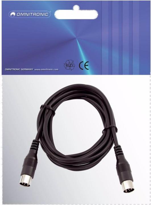 Actual product image Omnitronic 8 pin DIN – 8 pin DIN (3 m, MIDI)