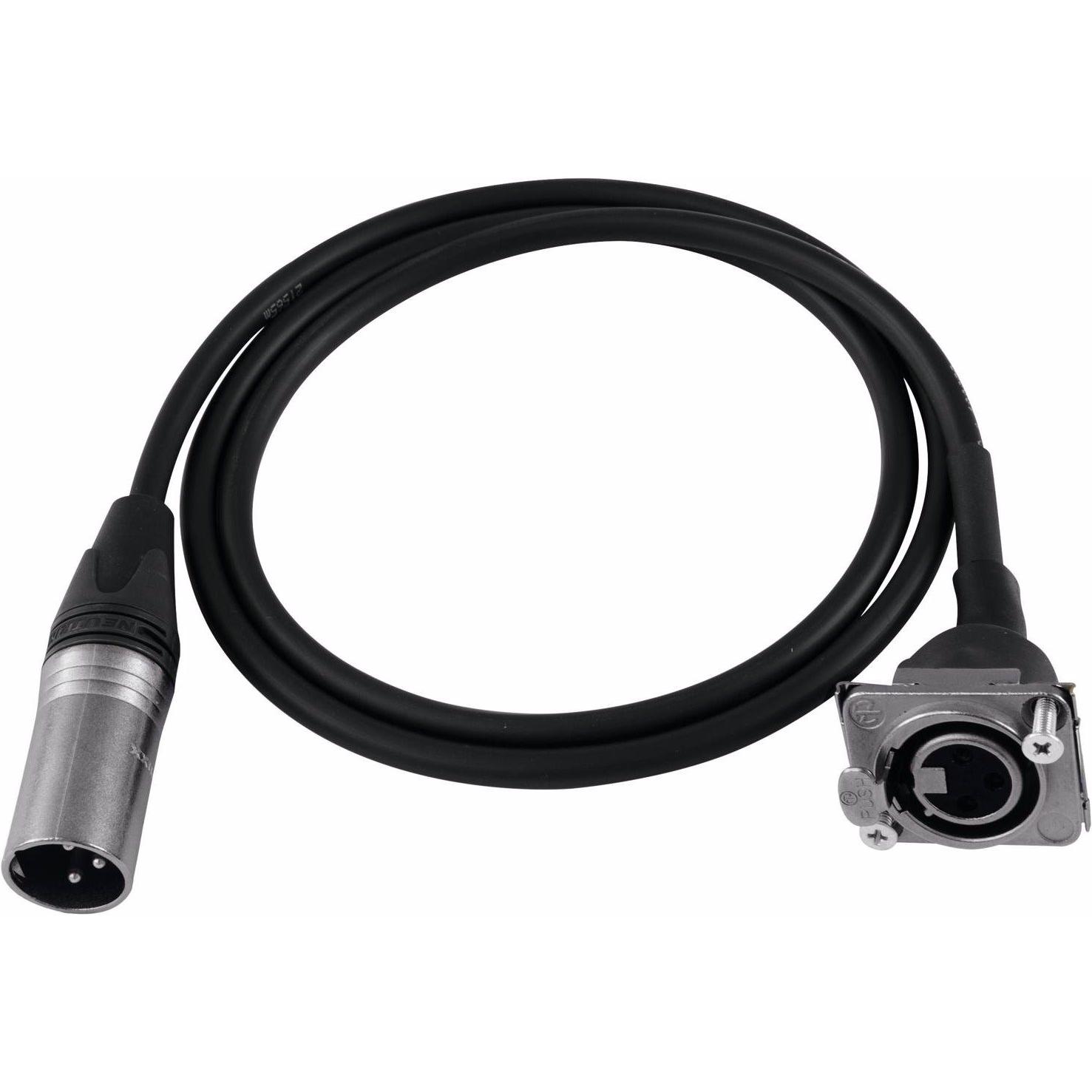 Thumbnail - Psso Patch Kabel XLR(M)/XLR(F) EB 1m sw (1 m, XLR), Audio Kabel