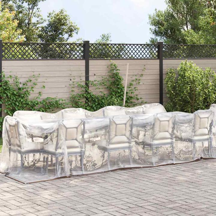 Image du produit vidaXL Bâche transparente avec oeillets 2x10 m polyéthylène bâche transparente (2 x 10 m)