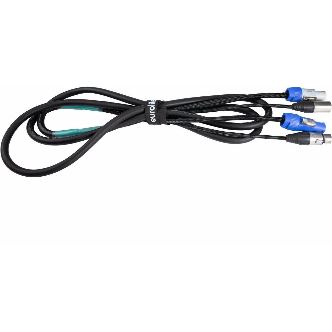 Thumbnail - Eurolite Kombikabel DMX P-Con/3 Pin XLR 3m (3 m), Audio Kabel