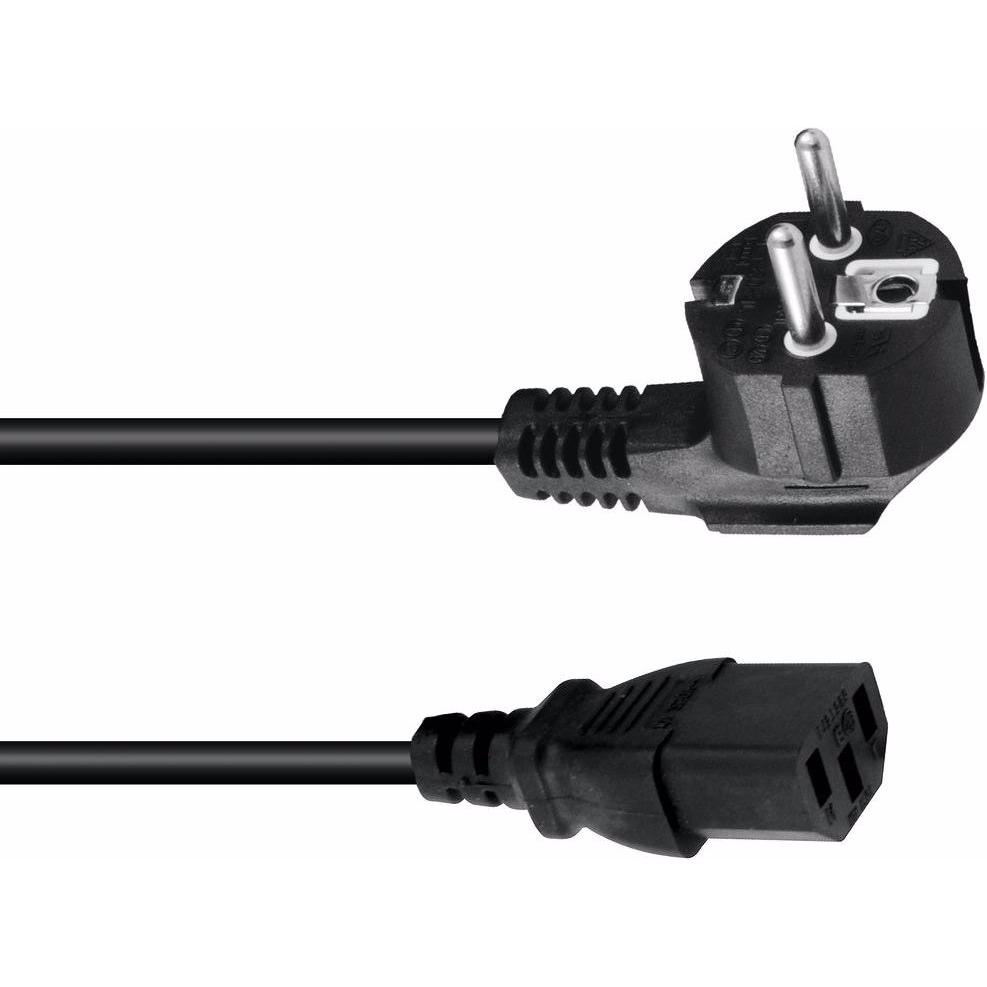 Omnitronic Kaltgeräte Netzkabel 3x1,5 10m sw (10 m), Stromkabel