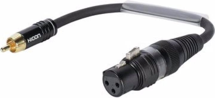 Actual product image Sommer Cable Adapter cable XLR(F)/Cinch(M) 0.15m bw (0.15 m)