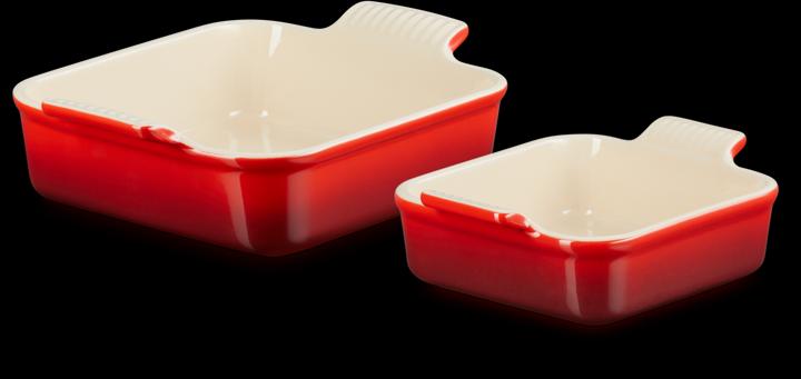 Produktbild Le Creuset Auflaufformen 2er Set Tradition 13/20 cm Kirschrot