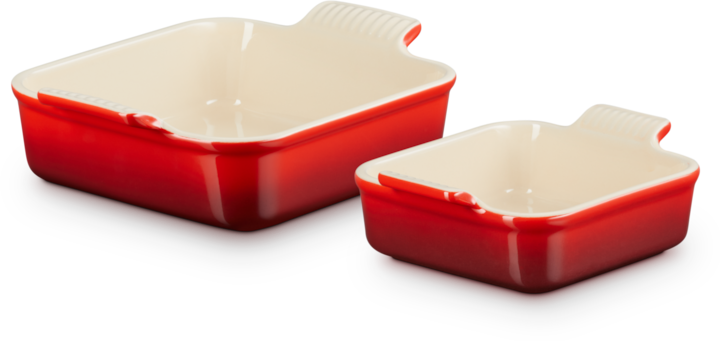 Immagine prodotto Le Creuset Set di 2 casseruole Tradition da 13/20 cm rosso ciliegia